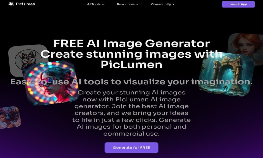PicLumen: منصة مجانية لتوليد وتعديل الصور بالذكاء الاصطناعي